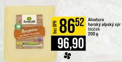 Alnatura horský alpský sýr bloček 200 g
