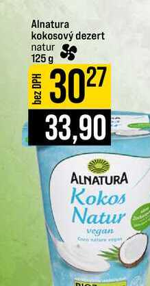 Alnatura kokosový dezert natur 125 g 
