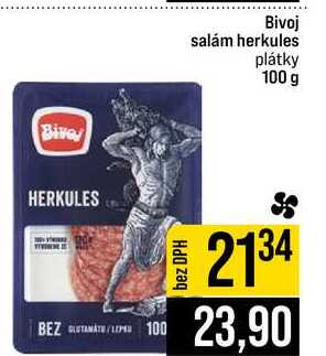 Bivoj salám herkules plátky 100 g