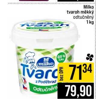 Milko tvaroh měkký odtučněný 1 kg