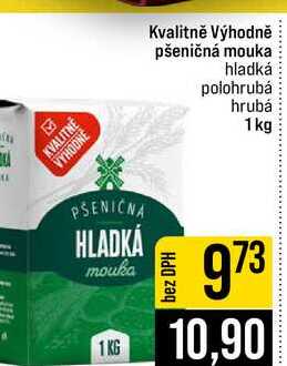 Kvalitně Výhodně pšeničná mouka hladká polohrubá hrubá 1kg 