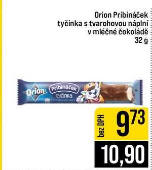 Orion Pribináček tyčinka s tvarohovou náplní v mléčné čokoládě 32 g