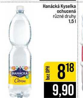 Hanácká Kyselka ochucená různé druhy 1,5l