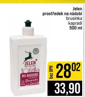 Jelen prostředek na nádobí brusinka kapradi 500 ml