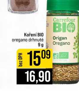 Koření BIO oregano drhnuté 9g
