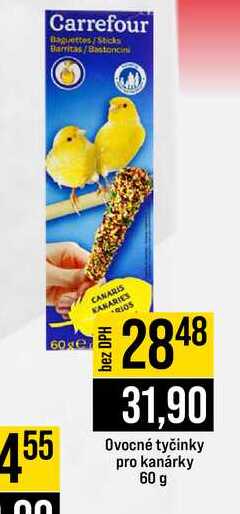 Ovocné tyčinky pro kanárky 60 g