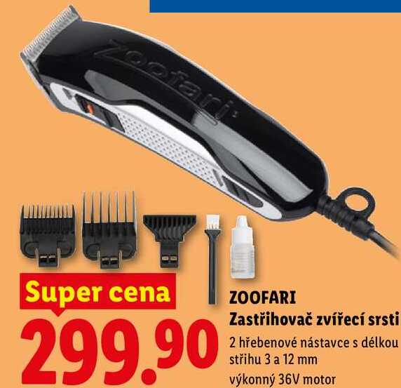 ZOOFARI Zastřihovač zvířecí srsti 