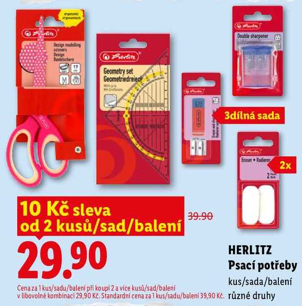 HERLITZ Psací potřeby, kus/sada/balení