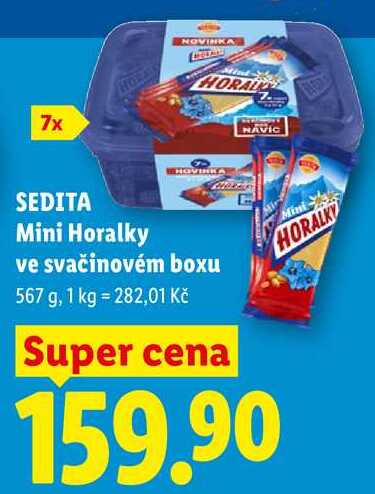 SEDITA Mini Horalky ve svačinovém boxu ,567 g