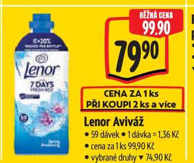 Lenor Aviváž  59 dávek Albert