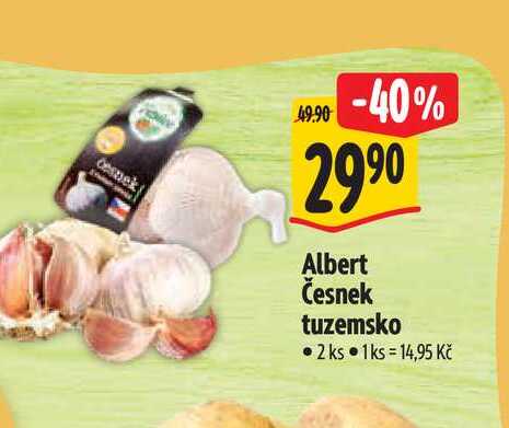  Albert Česnek tuzemsko 2 ks 