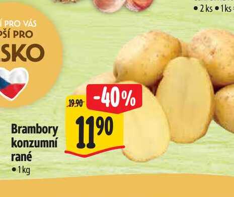 Brambory konzumní rané 1kg