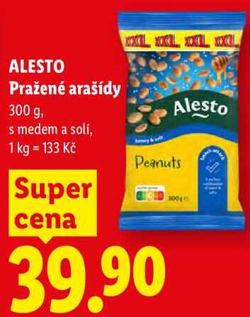 ALESTO Pražené arašídy 300 g