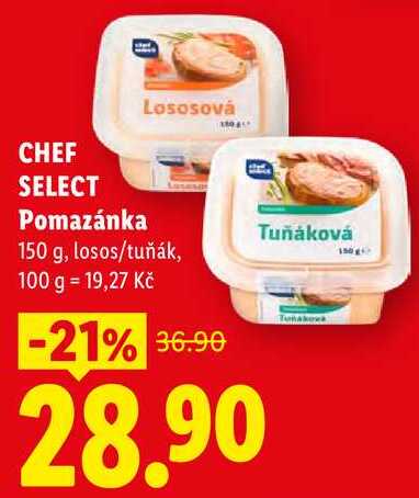 CHEF SELECT Pomazánka, 150 g, losos/tuňák