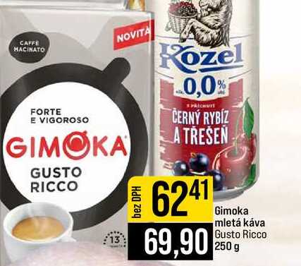 Gimoka mletá káva Gusto Ricco 250 g