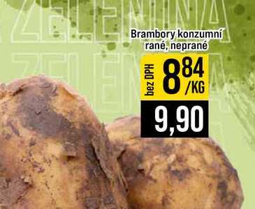 Brambory konzumní rané, neprané 1kg
