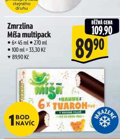 Zmrzlina Míša multipack 6x 45 ml