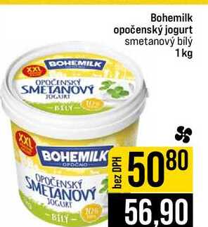 Bohemilk opočenský jogurt smetanový bílý 1kg