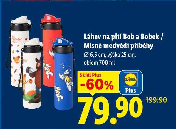 Láhev na pití Bob a Bobek/Mlsné medvědí příběhy
