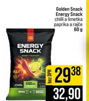 Golden Snack Energy Snack chilli a limetka paprika a rajče 60 g 