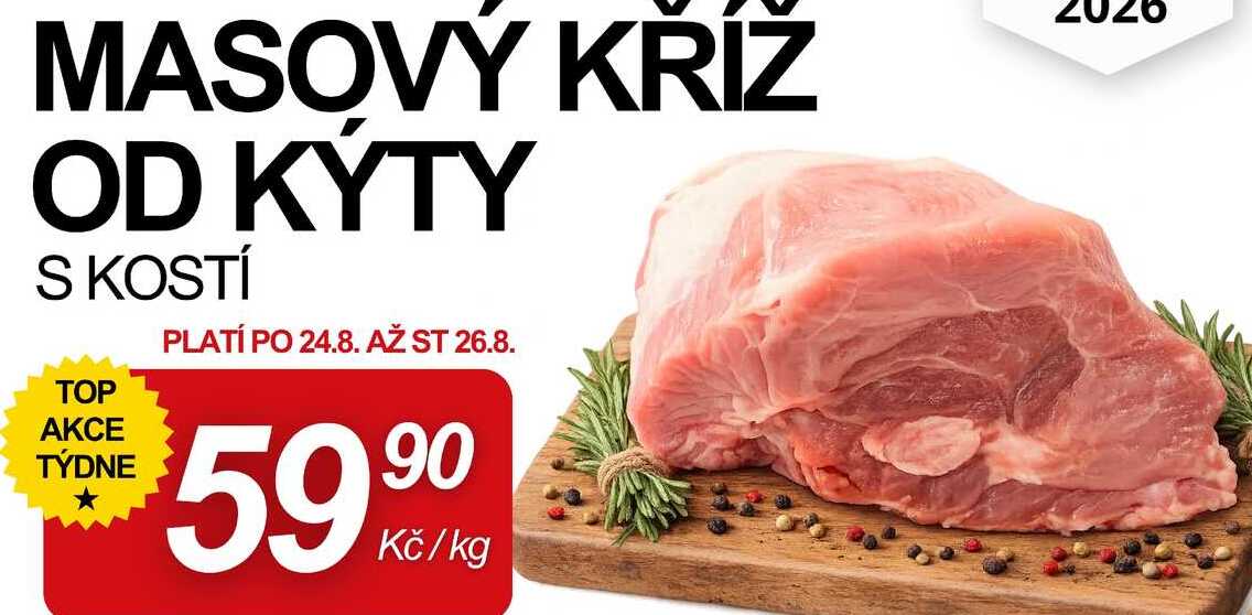 MASOVÝ KŘÍŽ OD KÝTY S KOSTÍ, 1 kg