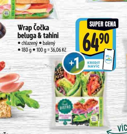 Wrap Čočka beluga & tahini  180 g