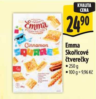 Emma Skořicové čtverečky, 250 g