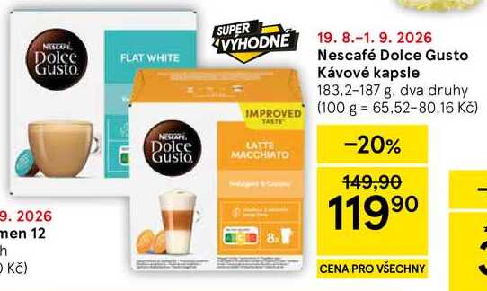 Nescafé Dolce Gusto Kávové kapsle, 183.2-187 g 