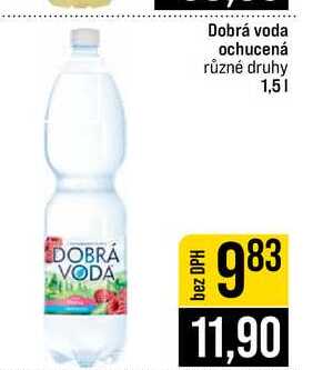 Dobrá voda ochucená různé druhy 1,5l
