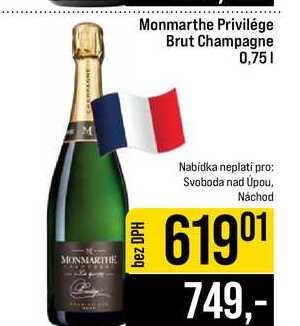 Monmarthe Privilége Brut Champagne 0,75l
