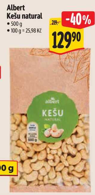 Albert Kešu natural, 500 g 