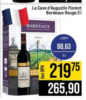 La Cave d'Augustin Florent Bordeaux Rouge 3l