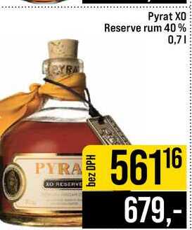 Pyrat XO Reserve rum 40% 0,7l