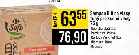 Šampon BIO na vlasy tuhý pro suché vlasy 75 g
