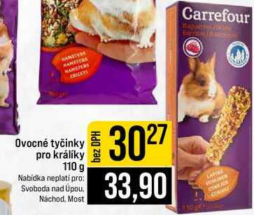 Ovocné tyčinky pro králíky 110 g