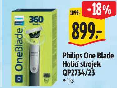 Philips One Blade Holicí strojek QP2734/23 Albert