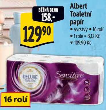 Albert Toaletní papír, 16 rolí