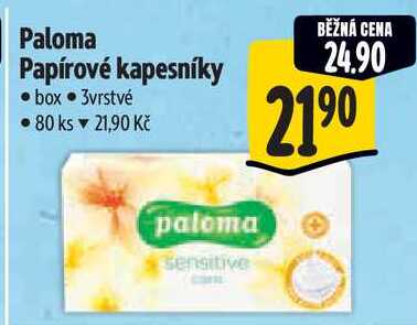 Paloma Papírové kapesníky, 80 ks Albert