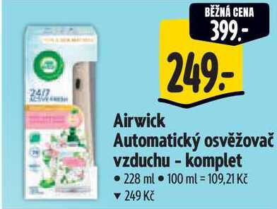 Airwick Automatický osvěžovač vzduchu - komplet, 228 ml Albert