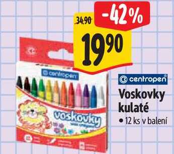 Voskovky kulaté, 12 ks