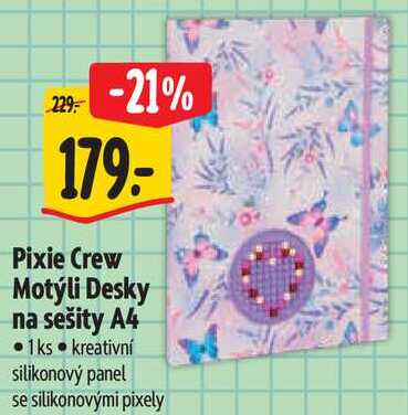 Pixie Crew Motýli Desky na sešity A4