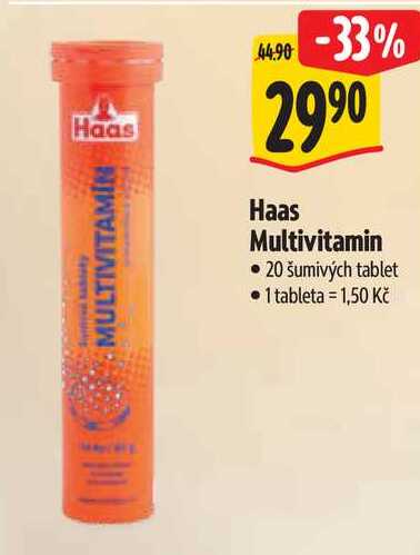 Haas Multivitamin, 20 šumivých tablet