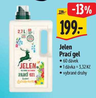 Jelen Prací gel, 60 dávek Albert