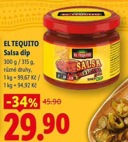 EL TEQUITO Salsa dip, 300 g/315 g
