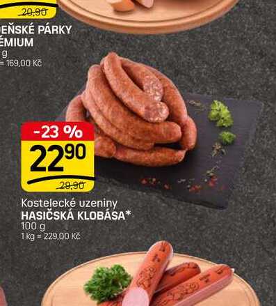 HASIČSKÁ KLOBÁSA* 100 g