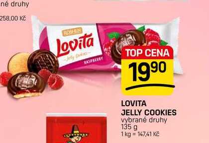 LOVITA JELLY COOKIES vybrané druhy 135 g