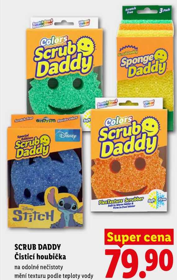 SCRUB DADDY Čistící houbička Lidl