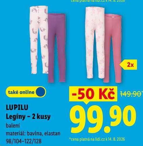 LUPILU Legíny - 2 kusy Lidl