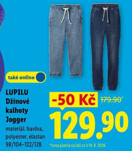 LUPILU Džínové kalhoty Jogger Lidl