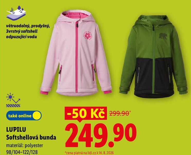LUPILU Softshellová bunda Lidl